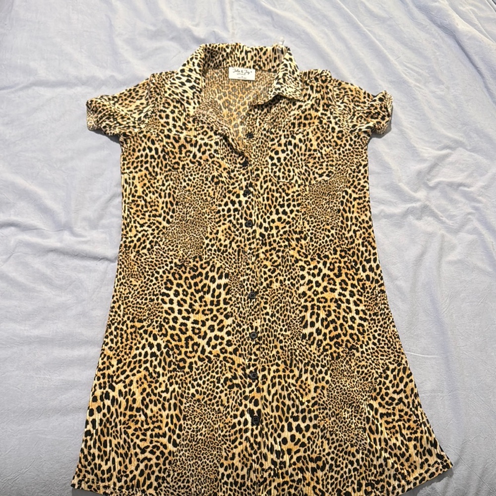 Leopard Print Mini Dress